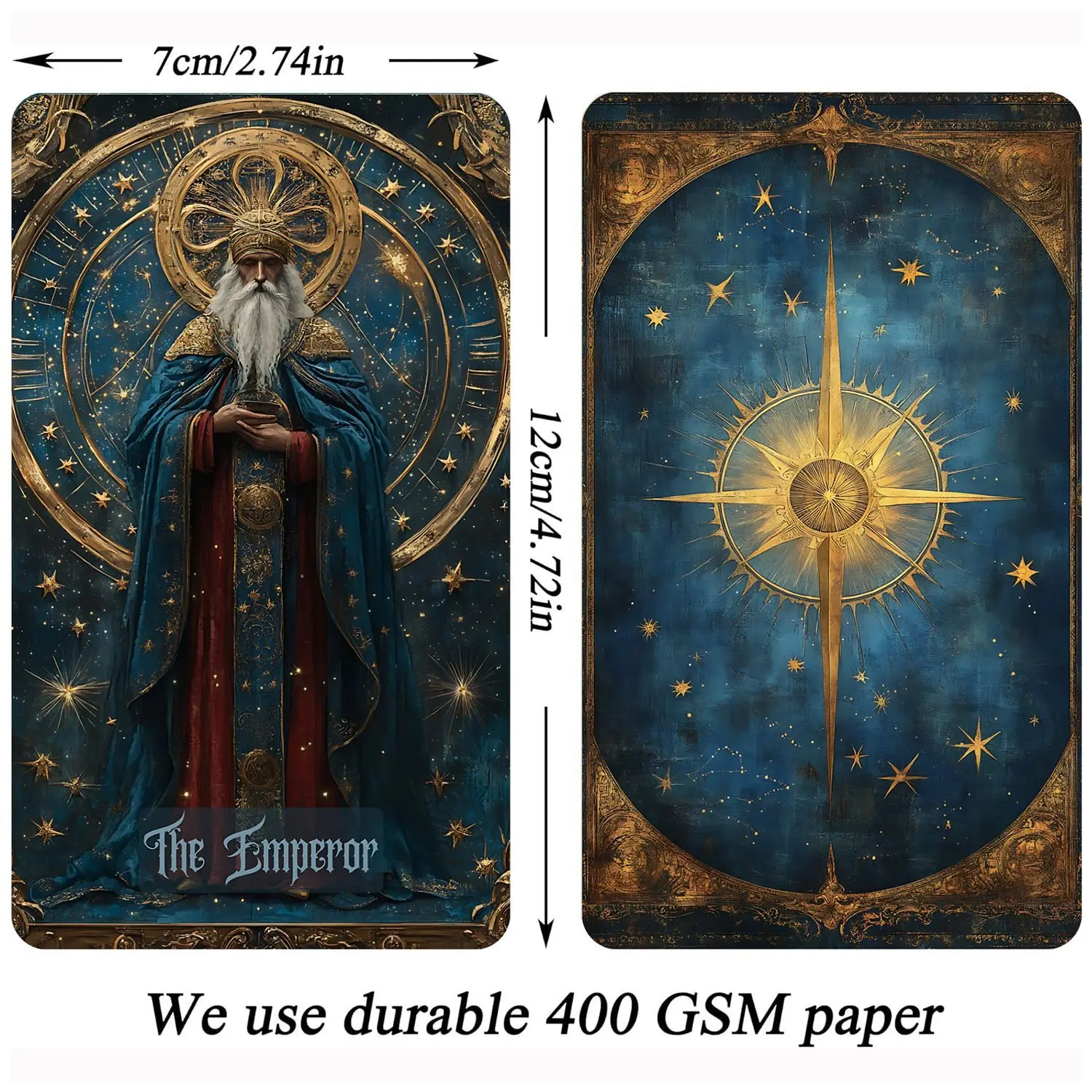 78 Cards Celestial Tarot Deck  Connect with Universal Energy, Unlock Your Inner Potential Paper Manual
