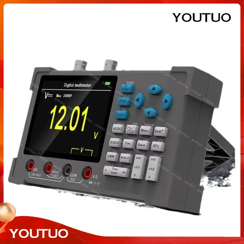 for 3in1 Dual Channel Oscilloscope Signal Generator 120Mhz Bandwidth 250MSa/s Sampling Rate Multimeter DSO3D12