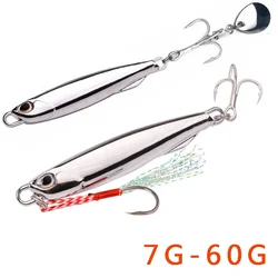 1 adet Japon Metal Cazibesi Yem Güçlü Balık Indüksiyon 7g-30g 40g 3 Renk Metal Balıkçılık Cazibesi Çinko Alaşım Uzun Yem Biyonik Sahte Yem