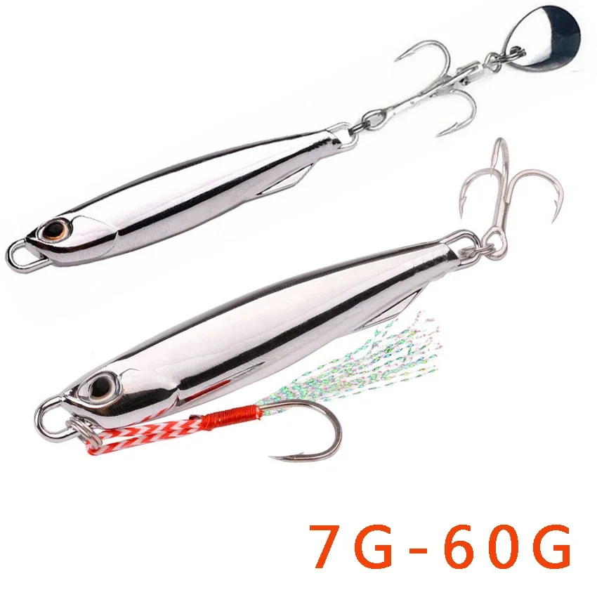 1PCS Japanese Metal Lure Bait  Strong Fish Induction 7g-30g 40g 3 Color Metal Fishing Lure Zinc Alloy Long Bait Bionic Fake Bait