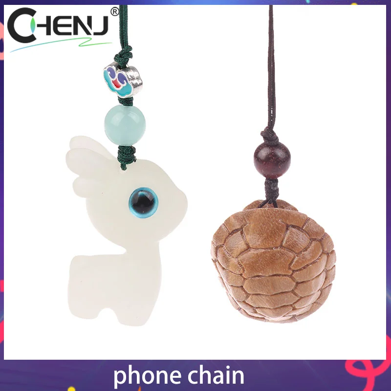 

Ремешок для телефона в китайском стиле с животными, милый светящийся брелок-цепочка, мультяшный кулон для мобильного телефона, чехол для наушников