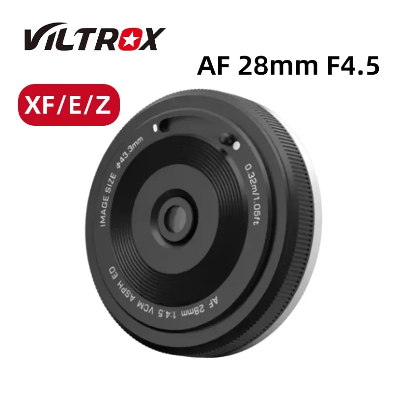 

Viltrox AF 28mm F4.5 Cameras Lens Full Frame Auto Focus Lens For Sony E Fujifilm Fuji X XF Nikon Z Series Cameras