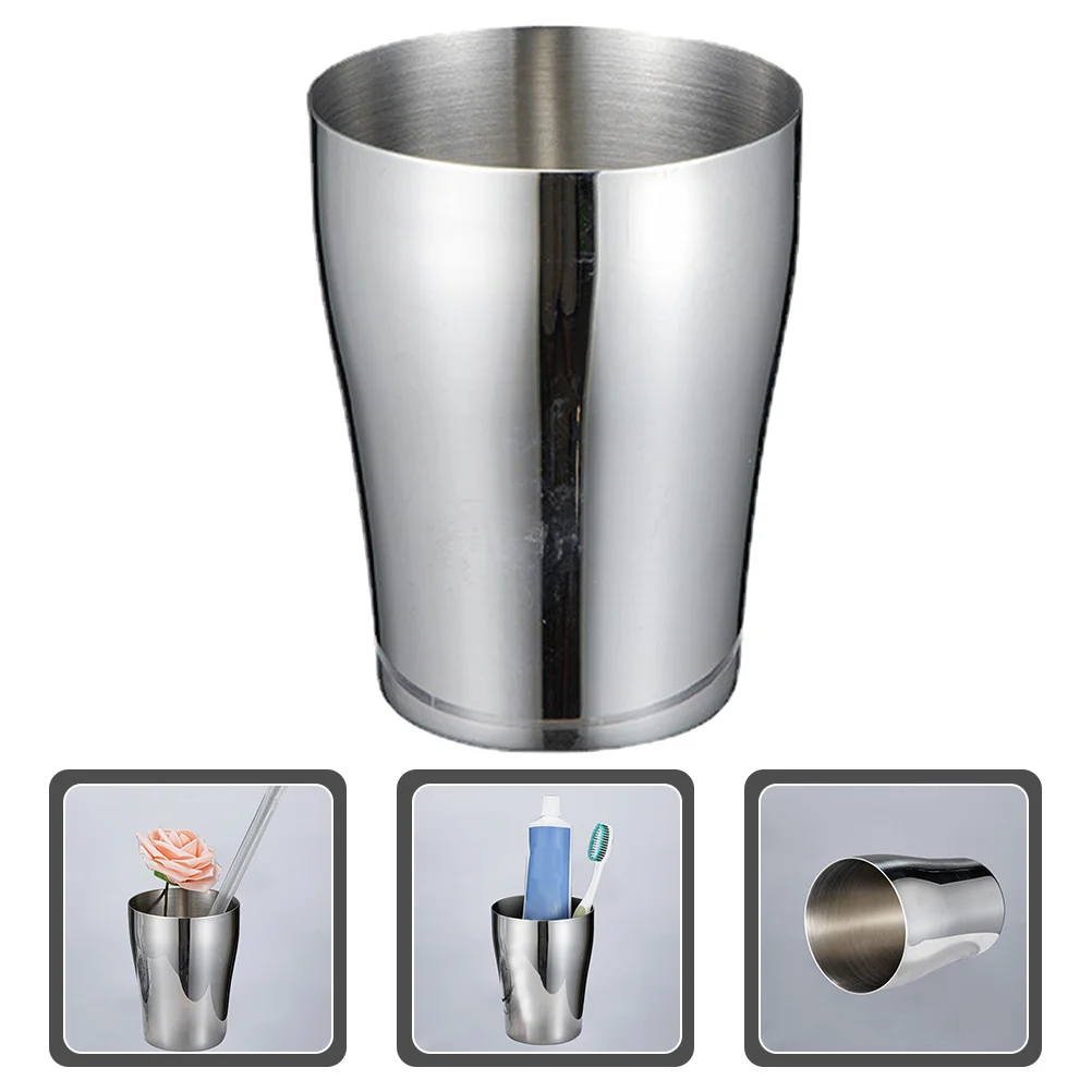 

Stainless Steel Tooth Mouth Cup Elegant Stackable Drinking Glass for Coffee Wine Whiskey Vodka Home Party