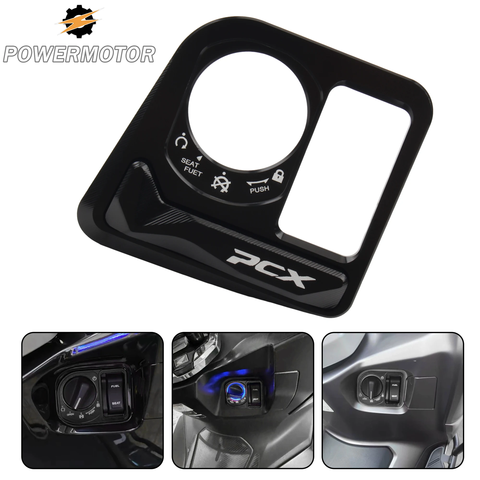 

For HONDA PCX Scooter Ignition Switch Cover Electric Door Lock Button Cover Protector PCX125 PCX160 PCX 125 160 Modified Parts