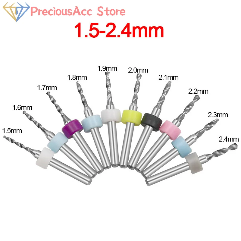 Mini set di punte da perforazione CNC per PCB per scheda di stampa per circuito stampato Punta da trapano Multi specifica Punta da trapano per PCB Micro punte da trapano