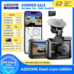 AZDOME Dash Cam GS63H 4K HD Dash cámara de coche 2,4 