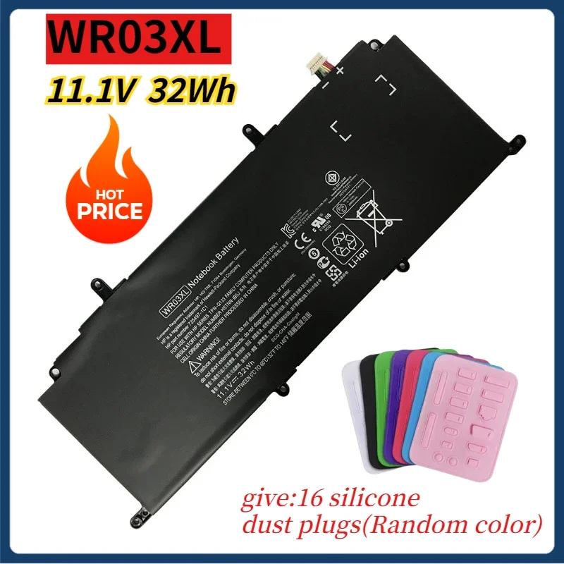

11.1V 32Wh WR03XL Laptop Battery for HP Split X2 13-M000 Ultrabook TPN-Q133 HSTN-DB5J HSTN-IB5J 725607-001 725497-1C1