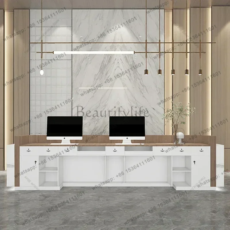 LSItalian Style Clothing Store Reception Desks Beauty Salon Simplicity Reception Desks Designer Office Furniture Receptionen FYR