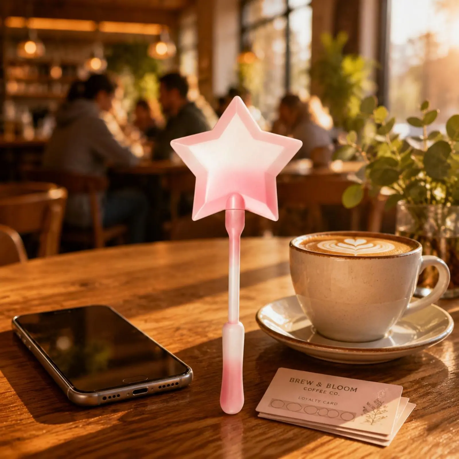 Tap to Pay Wand 3D Printed Star Wand Holder Payment Accessory Contactless NFC Compatible for Checkout, Retail Shop