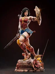 1/24 75mm 1/18 100mm Resin Model Kits Wonder Fight Girl Figurine Unpainted No Color RW-1287