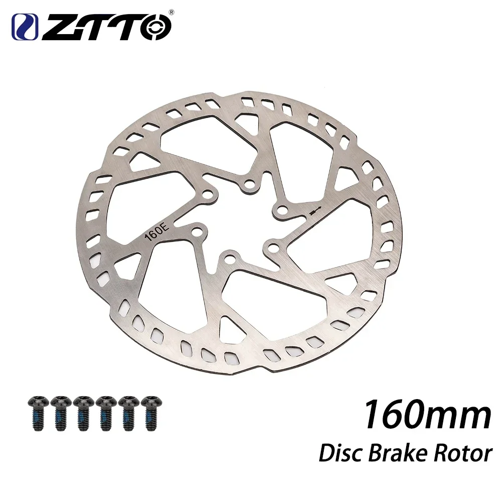 Ztto 2,3mm verdicken mtb e-bike fahrrad scheiben brems rotor edelstahl 160mm 180mm 203mm 220mm 6 schrauben naben montierte fahrrad teile