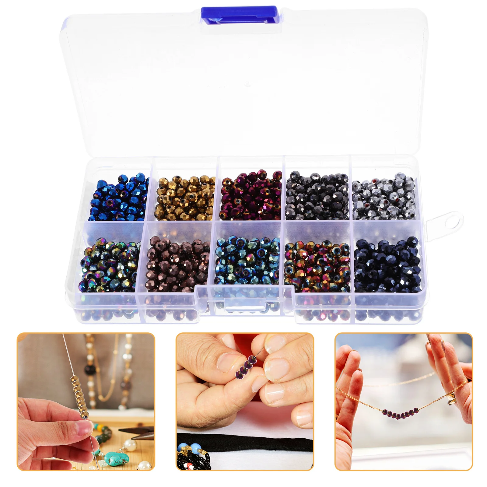 

1 Box Of Car Wheel Flat Beads Accessories Glass Diy Jewelry Making Craft Beads For Bracelet Necklace Headdress Spacer Loose Bead