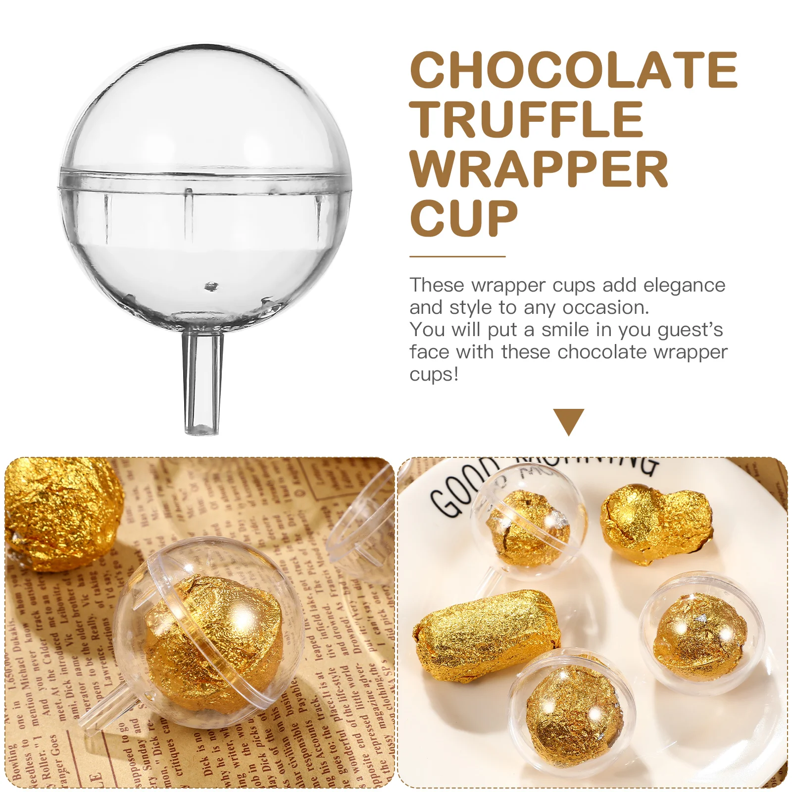 Candy Bouquet Cup Holder Chocolate Torus Wrapper Packing Box Transparent Truffle Cups