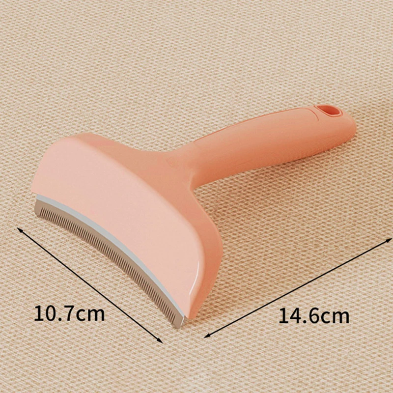 ABS Pet Dog Knotting Comb Curved Cat Hair Remover Long Handle Pet Brush for Cats Dogs Kitten Grooming Supplies Pet Supplies view 2