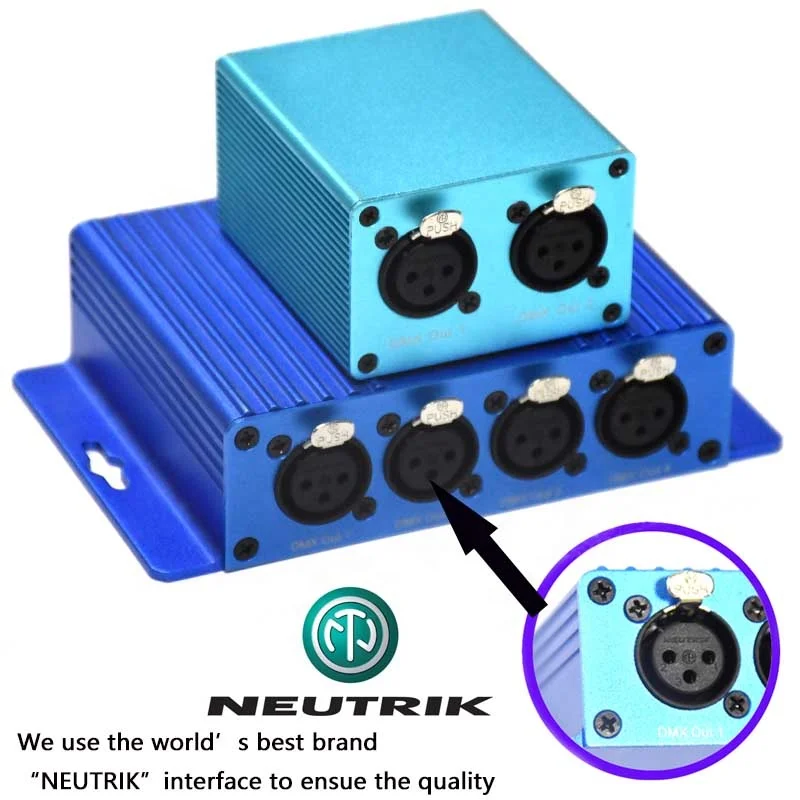 Controller LED DMX Neutrik Power Cort 8 Universe Artnet a 4096 canali