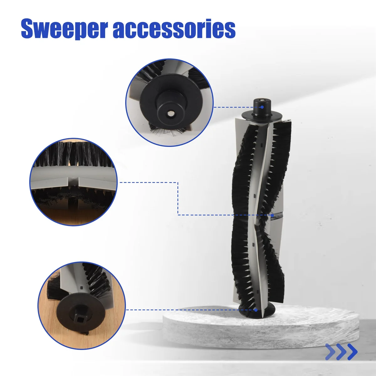 A66T استبدال فرشاة الأسطوانة للمكنسة الكهربائية الروبوتية Silvercrest Ssra1 SSR1 ILife A9S A9 A7