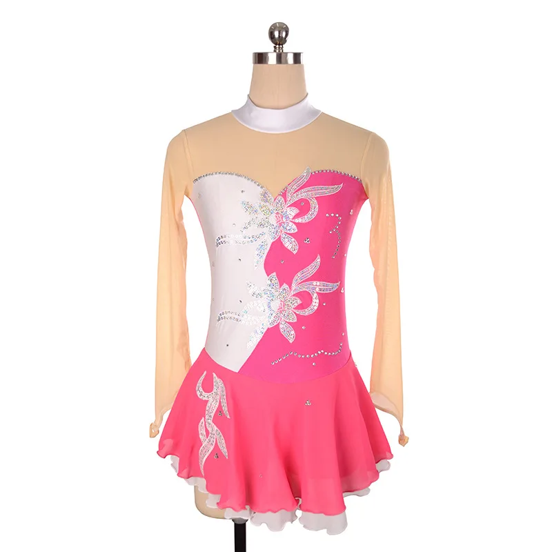 

Customized Children's Adult Figure Skating Clothes Girls Performing Clothing Competition Grading Skirt 23 Colors Optional Color