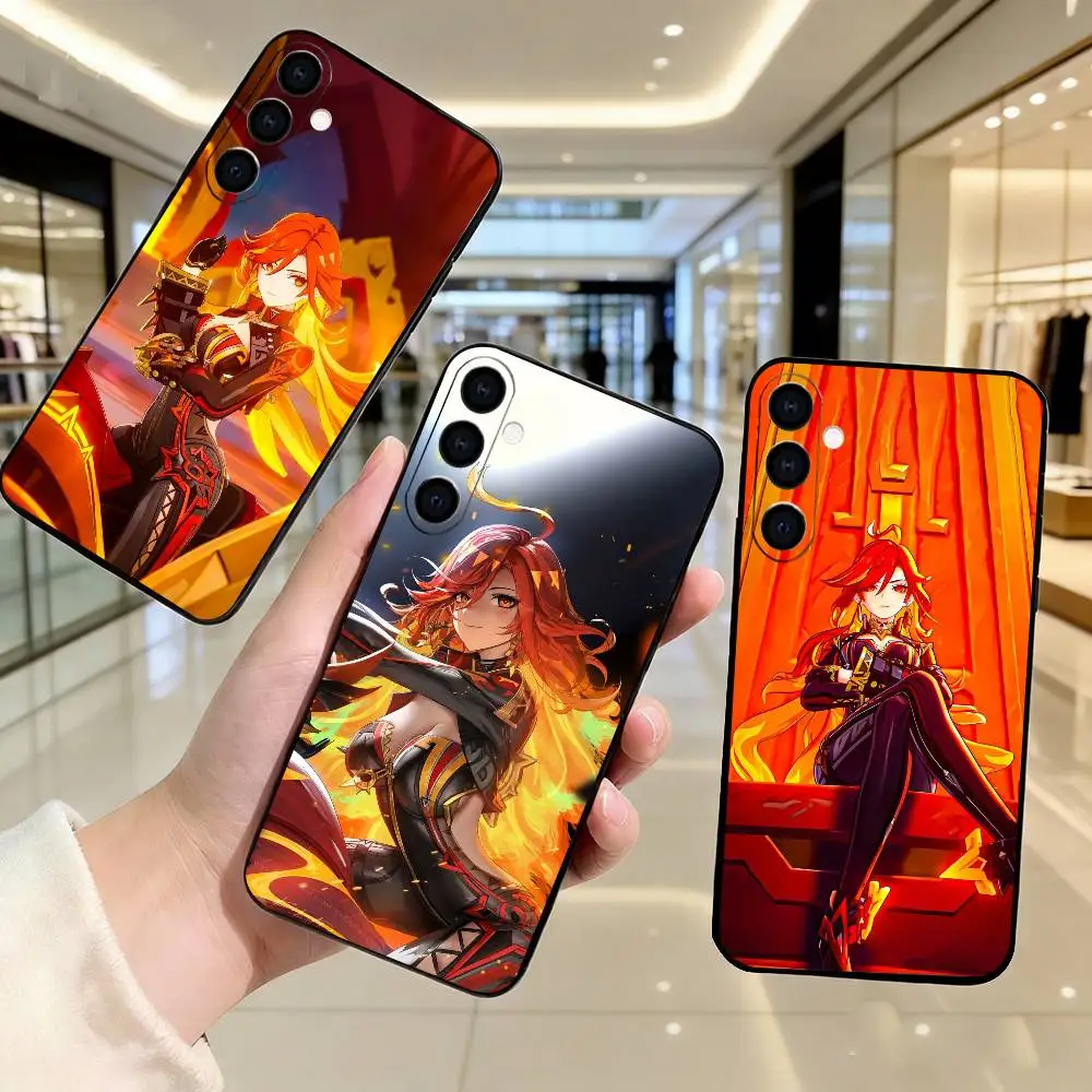 M-Mavuika G-Genshin I-Impact  Phone Case For Samsung Galaxy A73,A72,A71,A70,A53,A52,A51,Soft Silicone Black Cover
