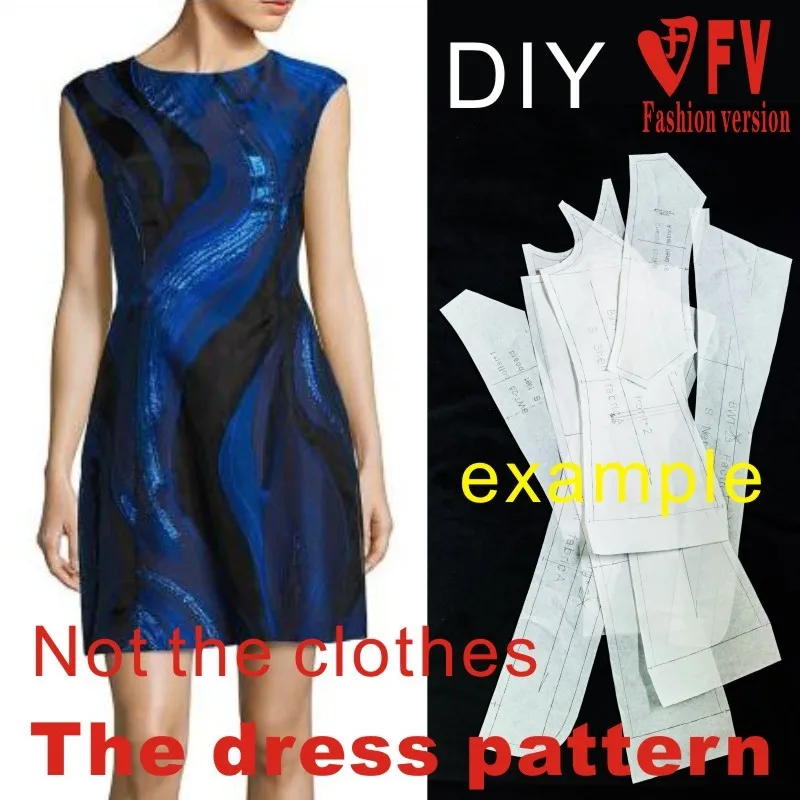 Sewing Patterns Clothing Women's Pattern Dress 1:1 Physical Pattern Cutting Drawing Clothes Template BLQ-277