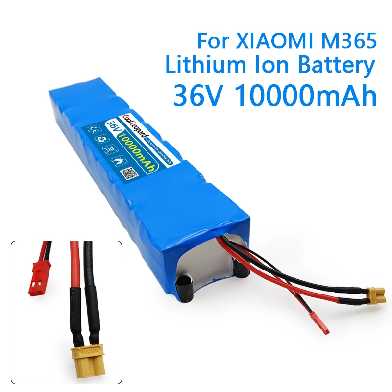 

High Capacity 18650 10S3P 36V 10Ah Lithium Ion Battery Pack,With 20A BMS,For Xiaomi M365 Pro E-bike Electric Scooter Battery