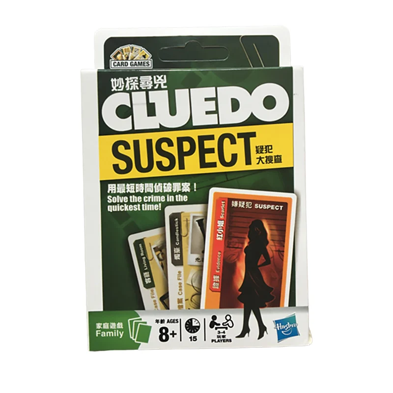 Hasbro Strategy Card Board Game LIFE ADVENTURES Cluedo Suspect Poker Family Entertainment Adult Party Play Games Kids Adult Gift