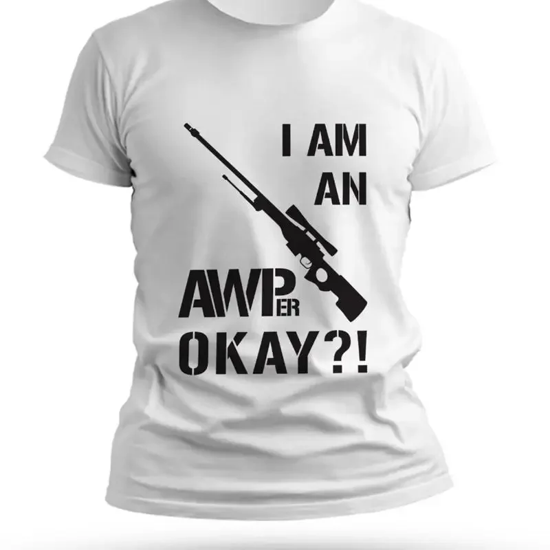 CS GO Funny Gaming T shirt I Am An Awper Counter Strike