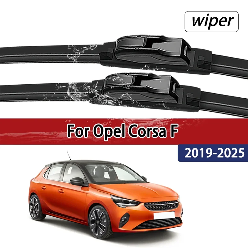 

For Opel Corsa F P2JO 2019-2025 2020 2021 Compatible Durable Silent Front Wiper Blades Car Windscreen Auto Window Accessories