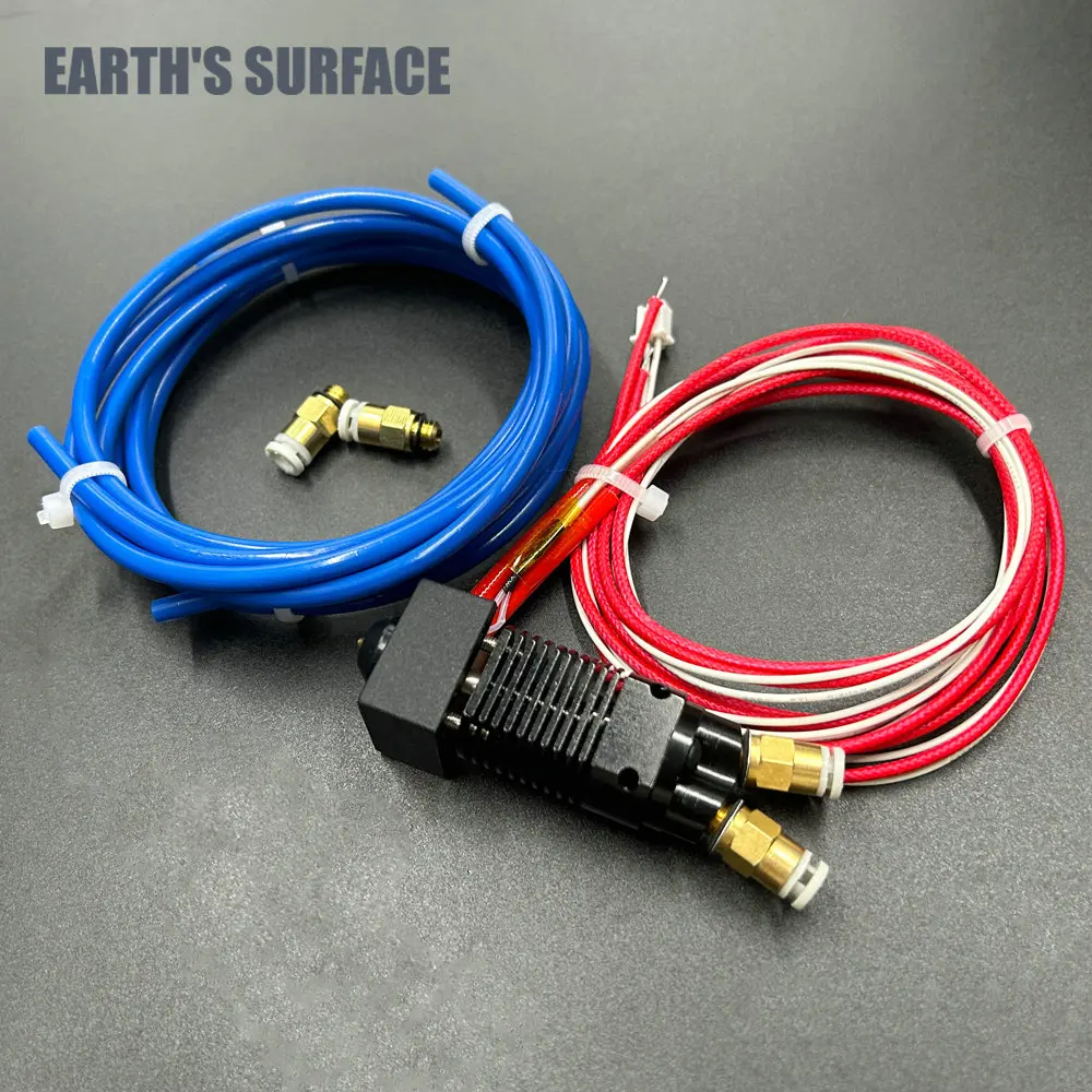 ES-3D Printer Part CR-10/Ender-3 2 in 1 Out Dual Color All Metal Hotend With Cable Print J-Head For CR-10/Ender 3 Extruder Parts