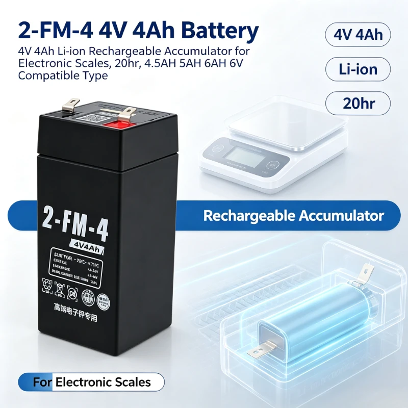 4V 4Ah 20hr 4.5AH 5AH 6AH 6V Li-ion battery Accumulators Electronic scales