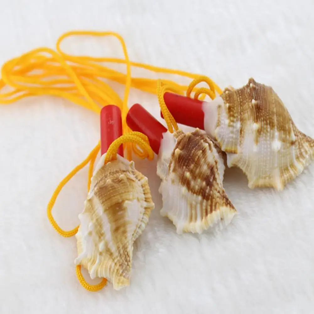 Crafts Birthday Instrument Pendant Horn Natural Shell Creative Kids Conch  Whistle Toys Gift Survival Tool