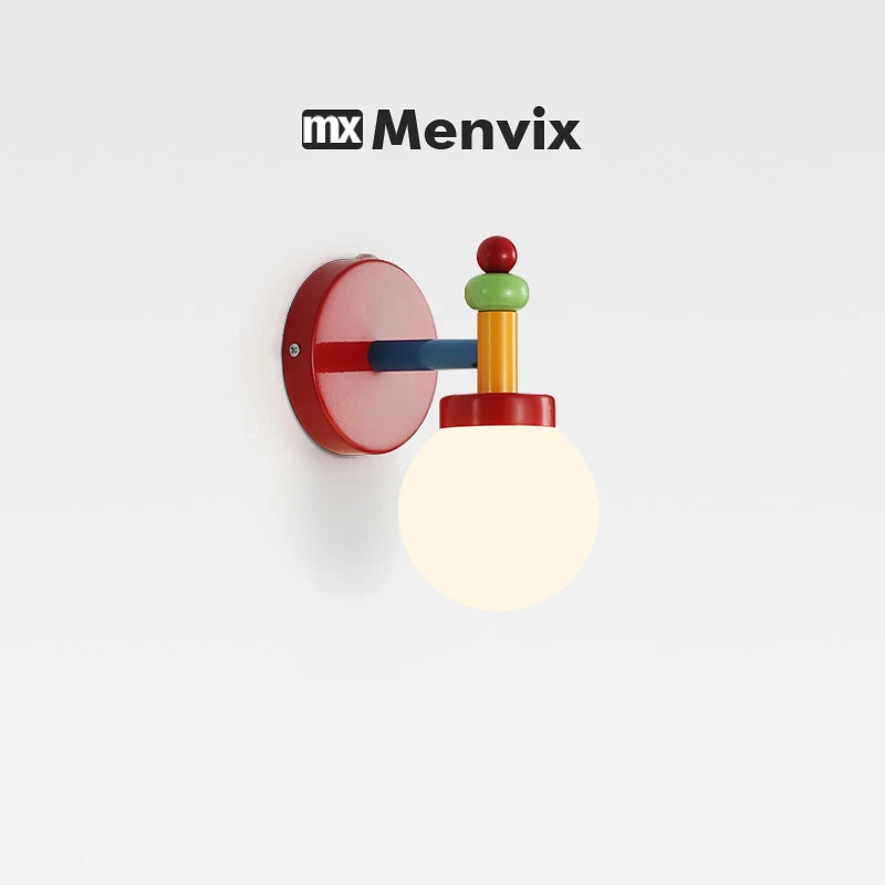 

Memphis Retro Colorful Wall Lights Nordic Modern Wall Light for Home Bedside Aisle Room Decor Macarone Children's Room LED Light