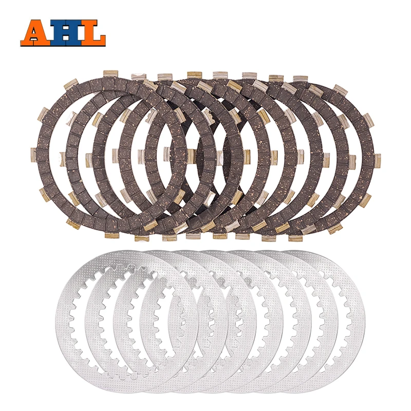 AHL Motorcycle ATV Clutch Friction Plates & Steel Plates Kit For Yamaha YFZ450 YZ450FX 5TA-16321-00-00 4X7-16325-00-00