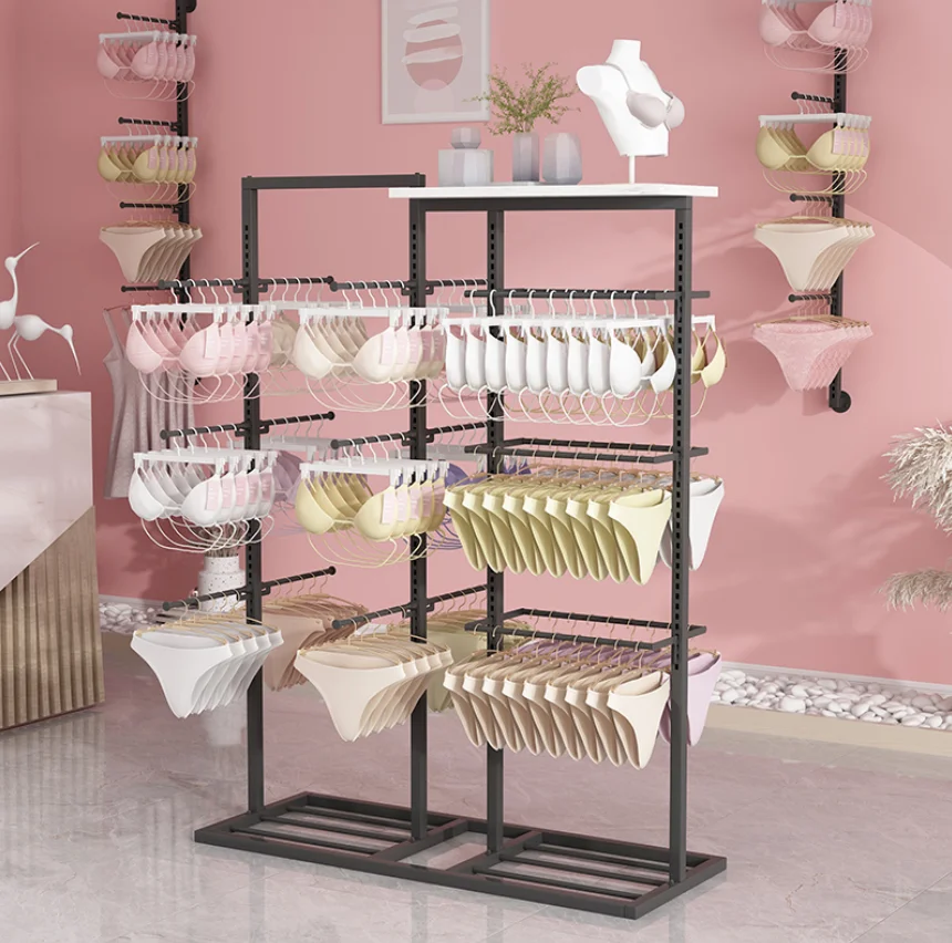 Adjust the underwear display shelf, the island shelf, the shopping mall, the underpants shelf, and the bra floor multi shelf