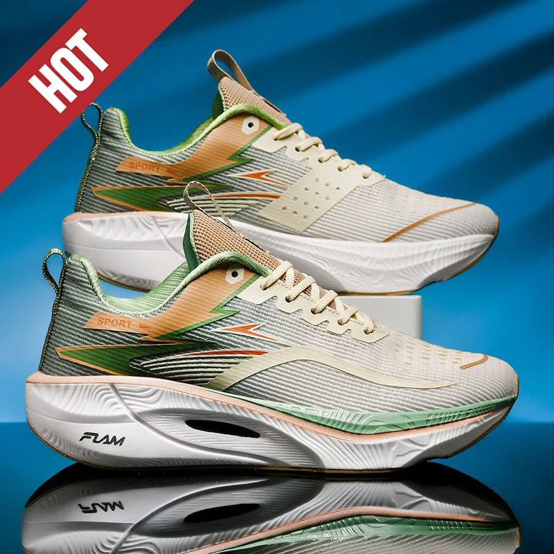 

Cloud Running Shoes Carbon Plate Marathon Men Sports Breathable Lightweight Womens Comfortable Athletic Antiskid Sneakers Casual