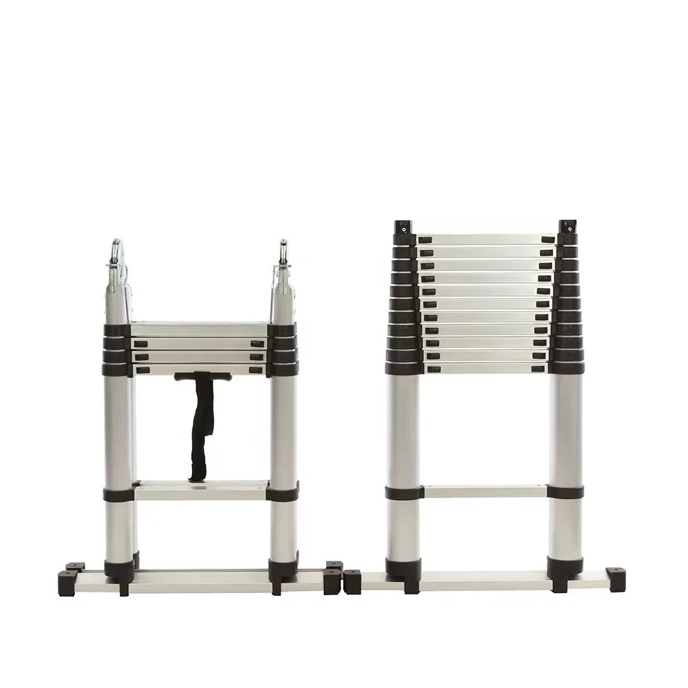 EN131 Standard Soft Close Foldable Aluminium Telescopic Step Ladder