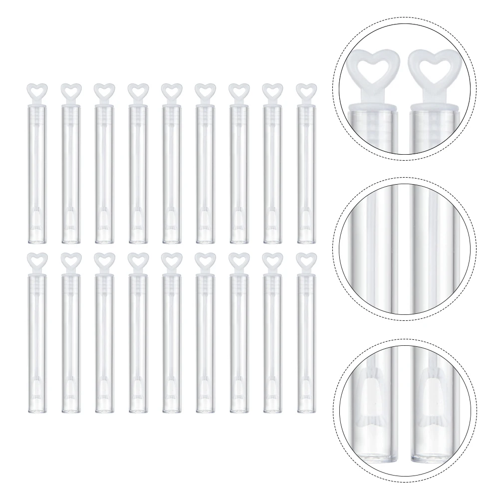 50 stücke Zauberstab Set Transparent Blase Maker Kinder Blasen Zauberstab Party Im Freien Blase Gebläse Leere Lösung Flaschen Riesige Blasen