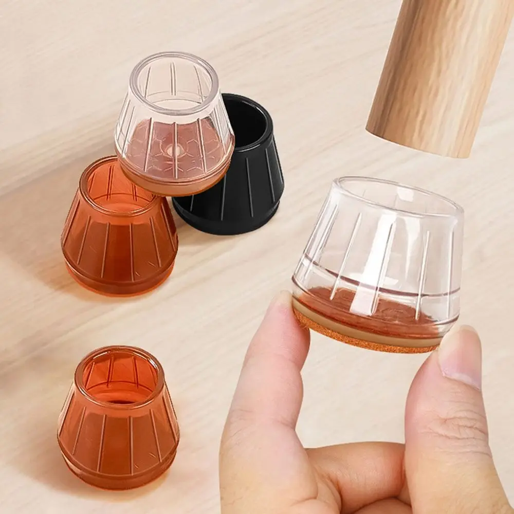 

4pcs Gifts Thicked Chair Leg Protector Anti-Slip Floor Protector Silicone Furniture Pads Noise Prevention Chair Cap