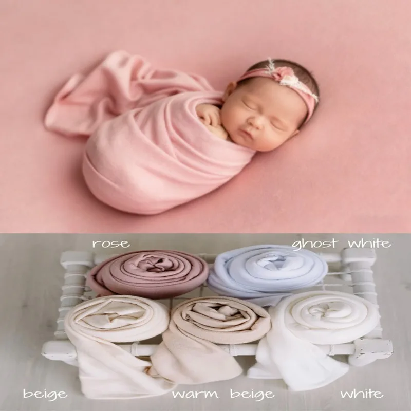 Backdrop & Wrap Kain Angora Ringan, Kain Peregangan untuk Pose Bayi Baru Lahir untuk Beanbag dengan Pemotretan Bayi 신생아 사진 액세서리 bebe
