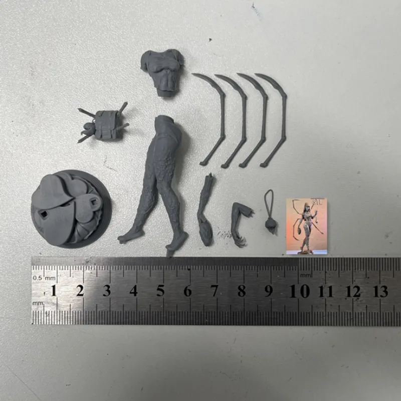 1/24 Maßstab Harz Figur Montage Modell Kit Fantasie Hobby Miniatur weibliche Kriegerin unmontiert