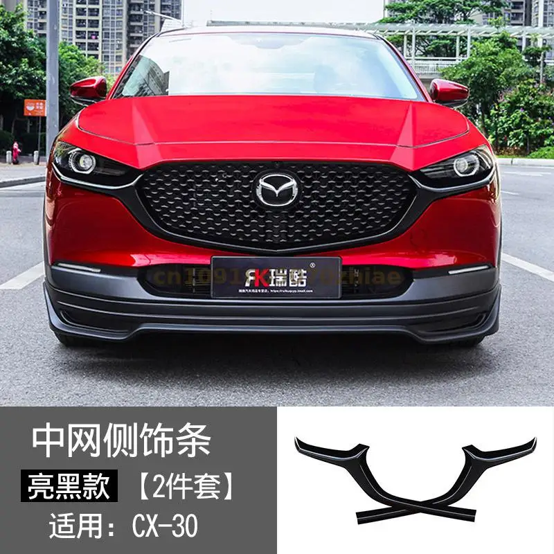 

Car Accessories FOR Mazda cx-30 2020 High quality ABS Front Grille Around Trim Racing Grills Trim Car styling