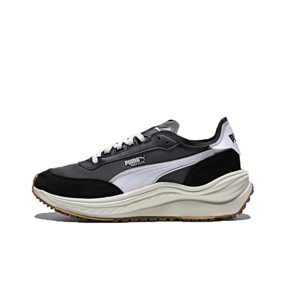 PUMA RIDER ELITE Low top Casual Shoes Unisex Gray White Black 404617-01