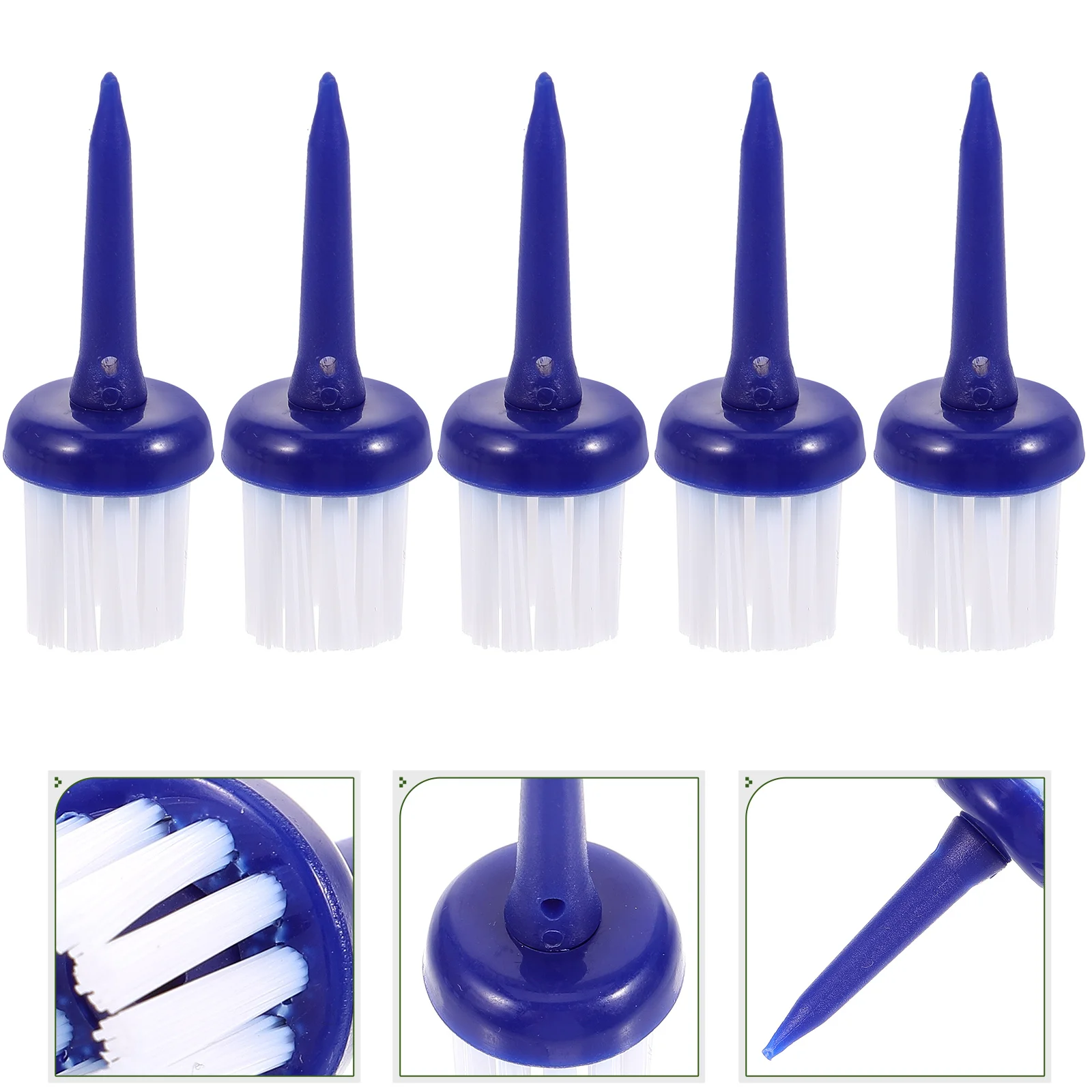 

5pcs Ball Tees Wear-Resist Plastic Training Tee Reusable Tees For Outdoor Accessories Flexible Ball Holders Practical Golf Base