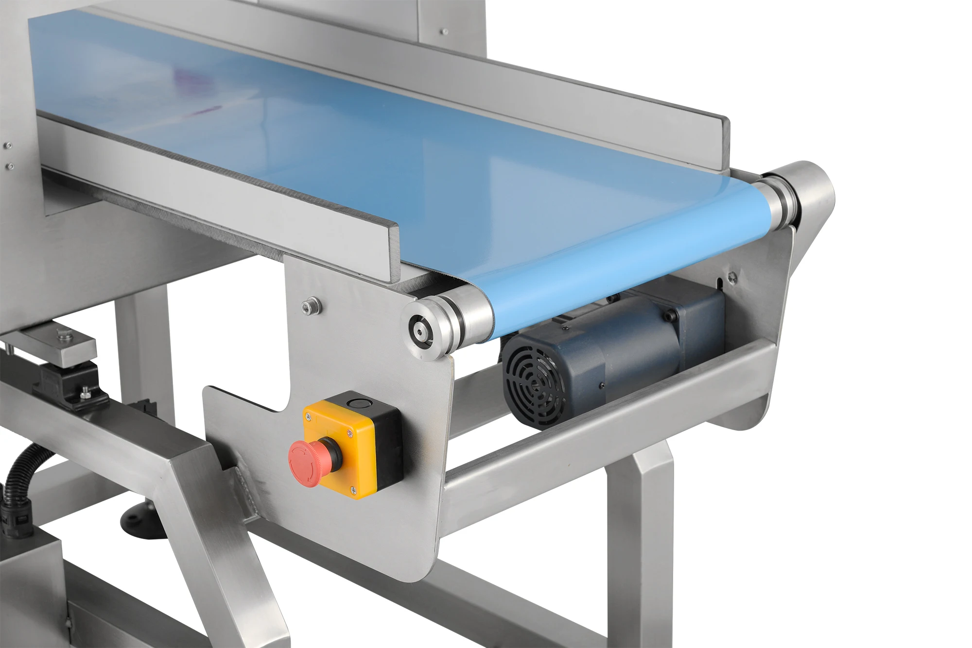Detector de metais de folha de alumínio do transportador de correia industrial para linha de produção de embalagens de alimentos e drogas