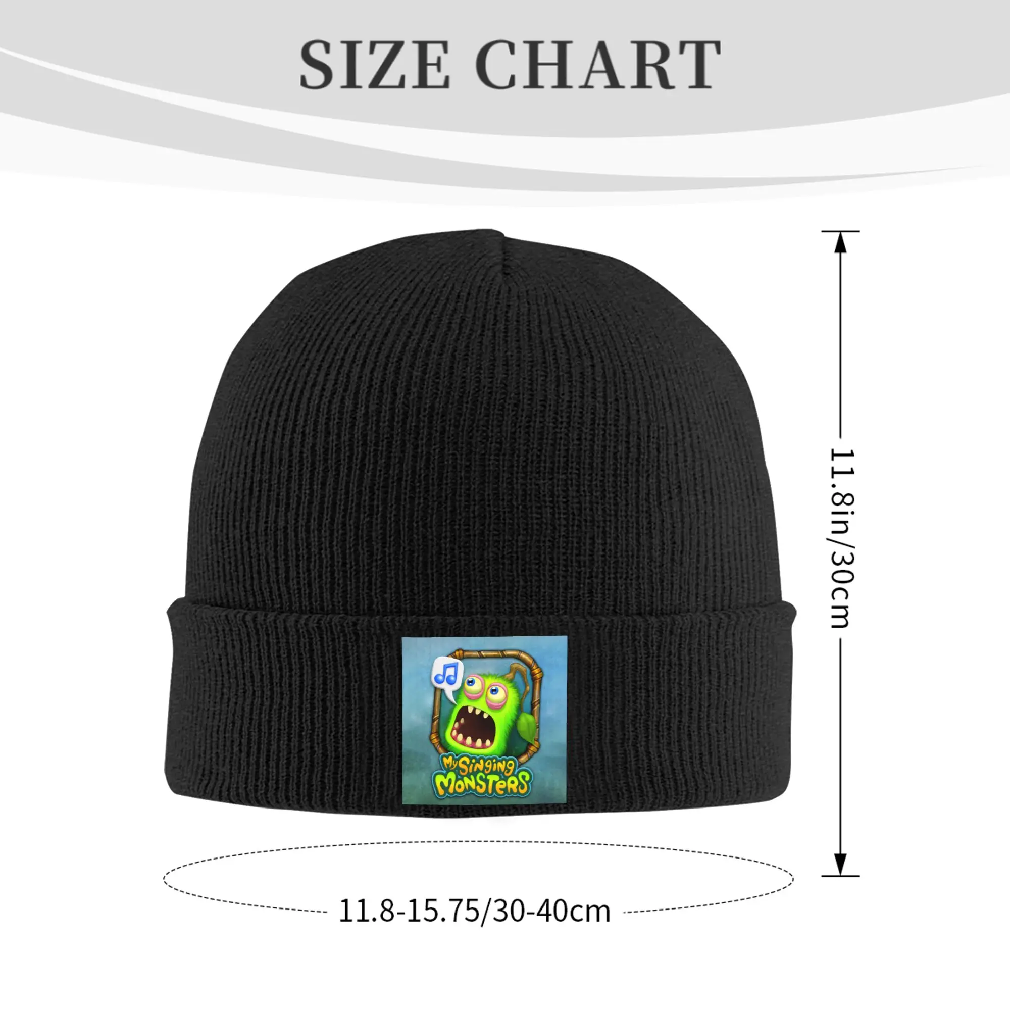 My Singing Monsters Beanie Cap Unisex Winter Warm Bonnet Femme Knit Hat Street Outdoor Cartoon Anime Game Skullies Beanies Hats