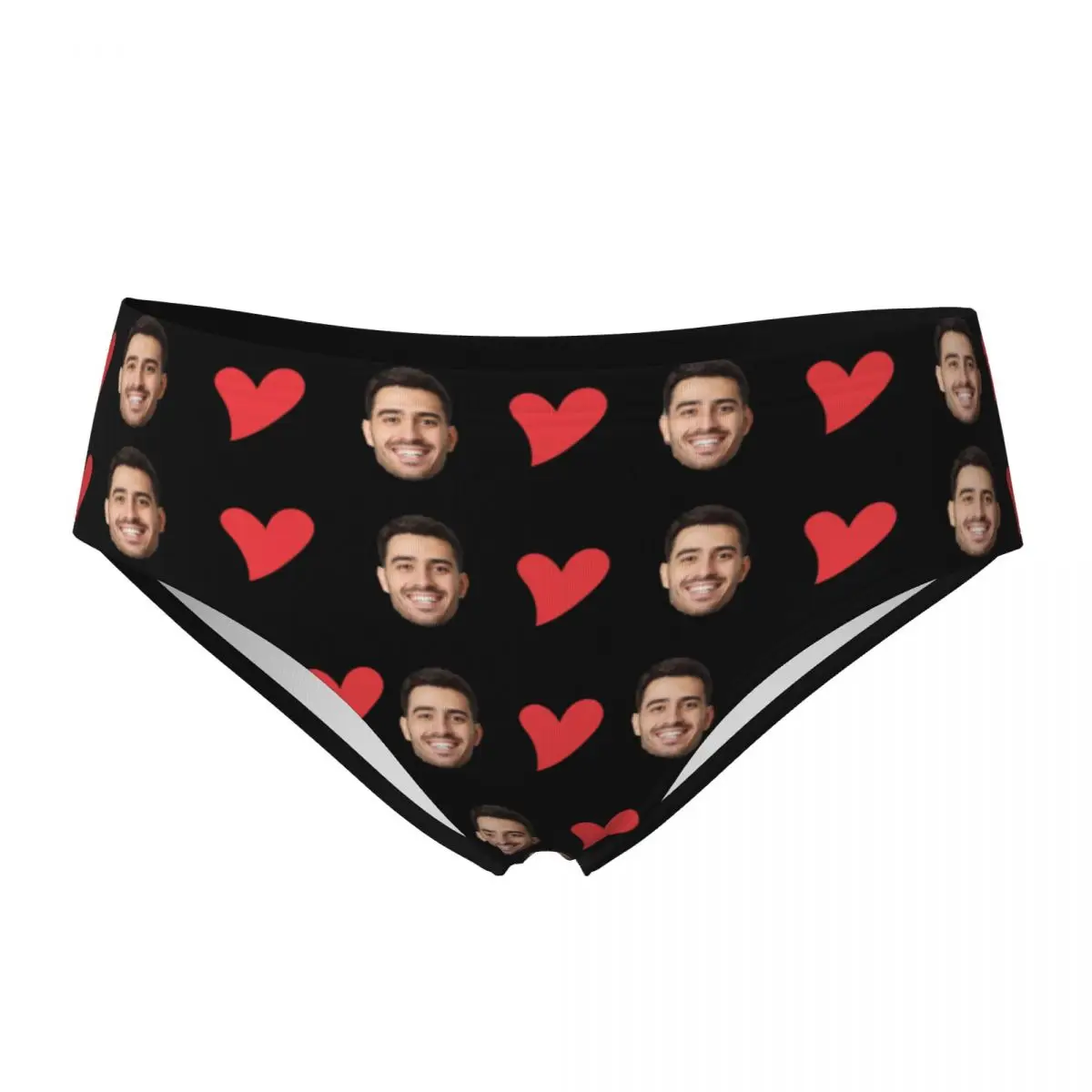 Kadın Özel Kişiselleştirilmiş Yüz Fotoğraf Külot Yüksek Belli Dikişsiz İç Giyim Görünmez Tam Kapsama Külot Külot