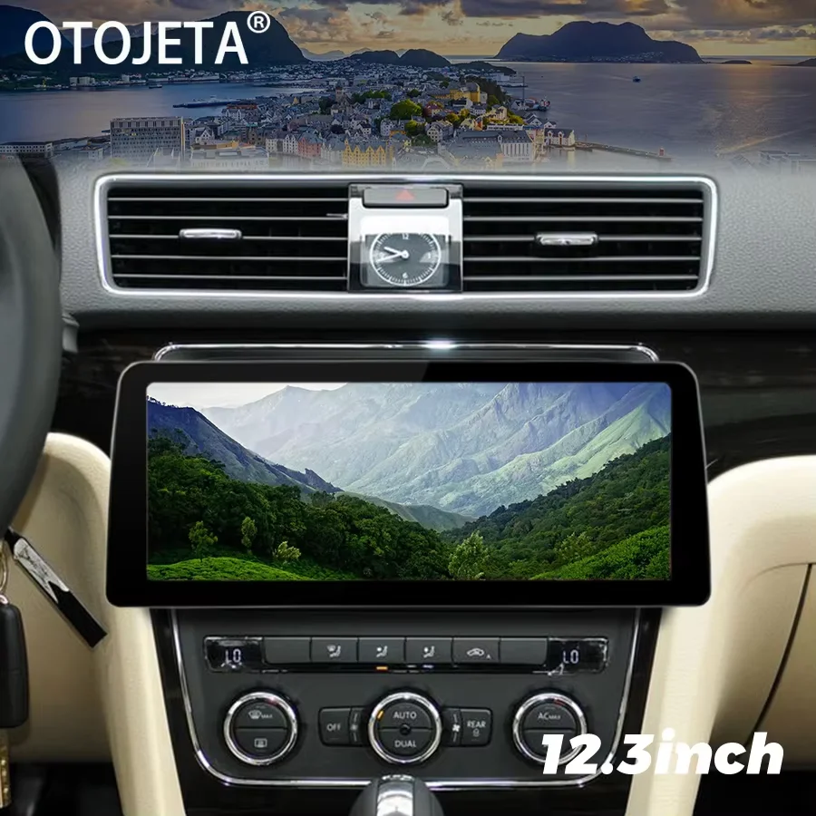 12.3inch Android Qled Screen For VW Passat GPS Car Radio Multimedia Video Player Stereo Bluetooth Navigation Carplay Head Unit