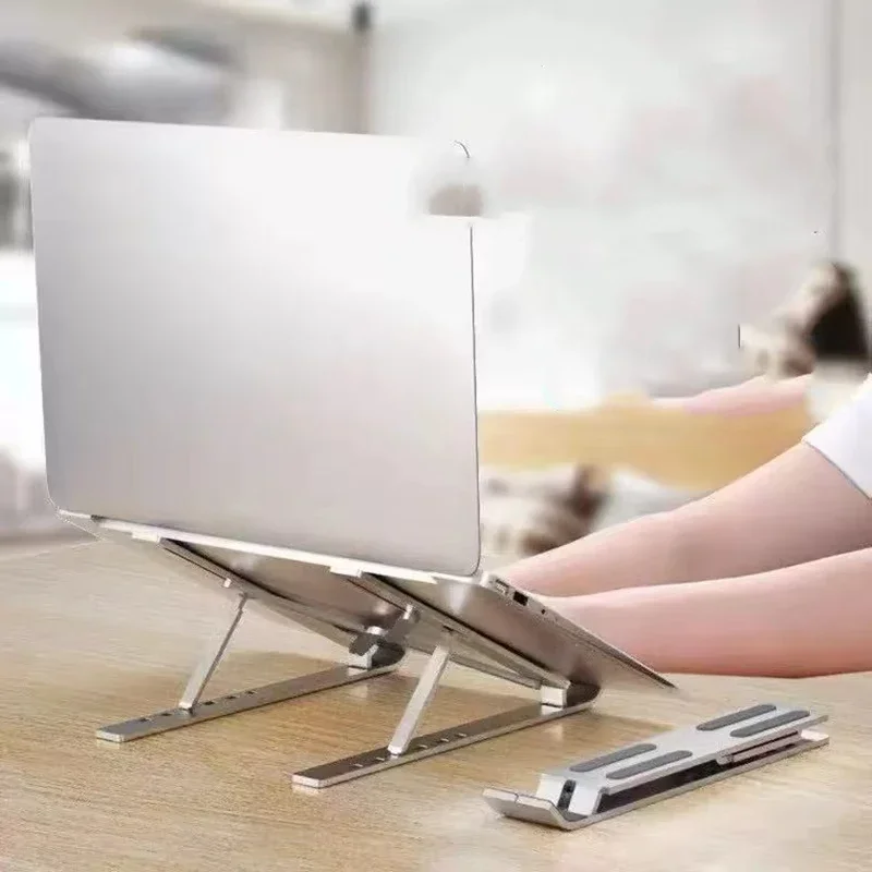 Portable ABS Laptop Stand - Foldable ergonomic stand for MacBook, Air, Pro, and all 10-17 inch laptops