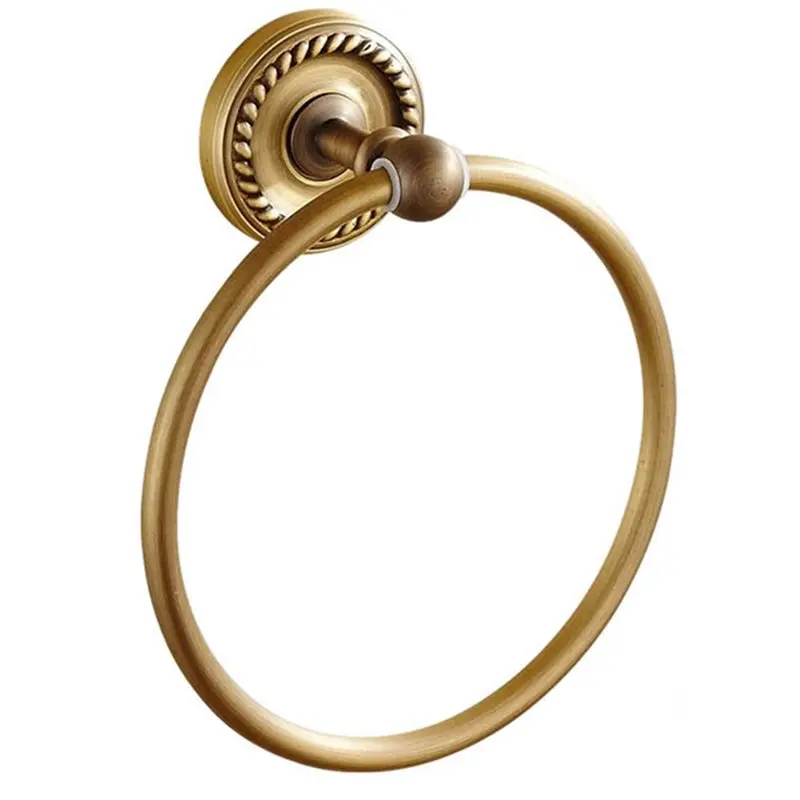 

Держатель для полотенец ABKY-Brass, настенный, с плетеным резным узором