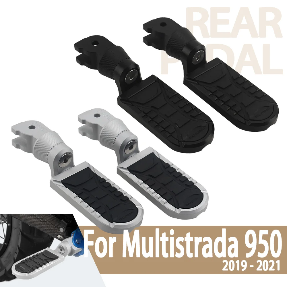 

For DUCATI MULTISTRADA 950 Multistrada 950 RVE 950 SP Motorcycle Footrests Adjustable Passenger Footboards Front Rear Foot Pegs