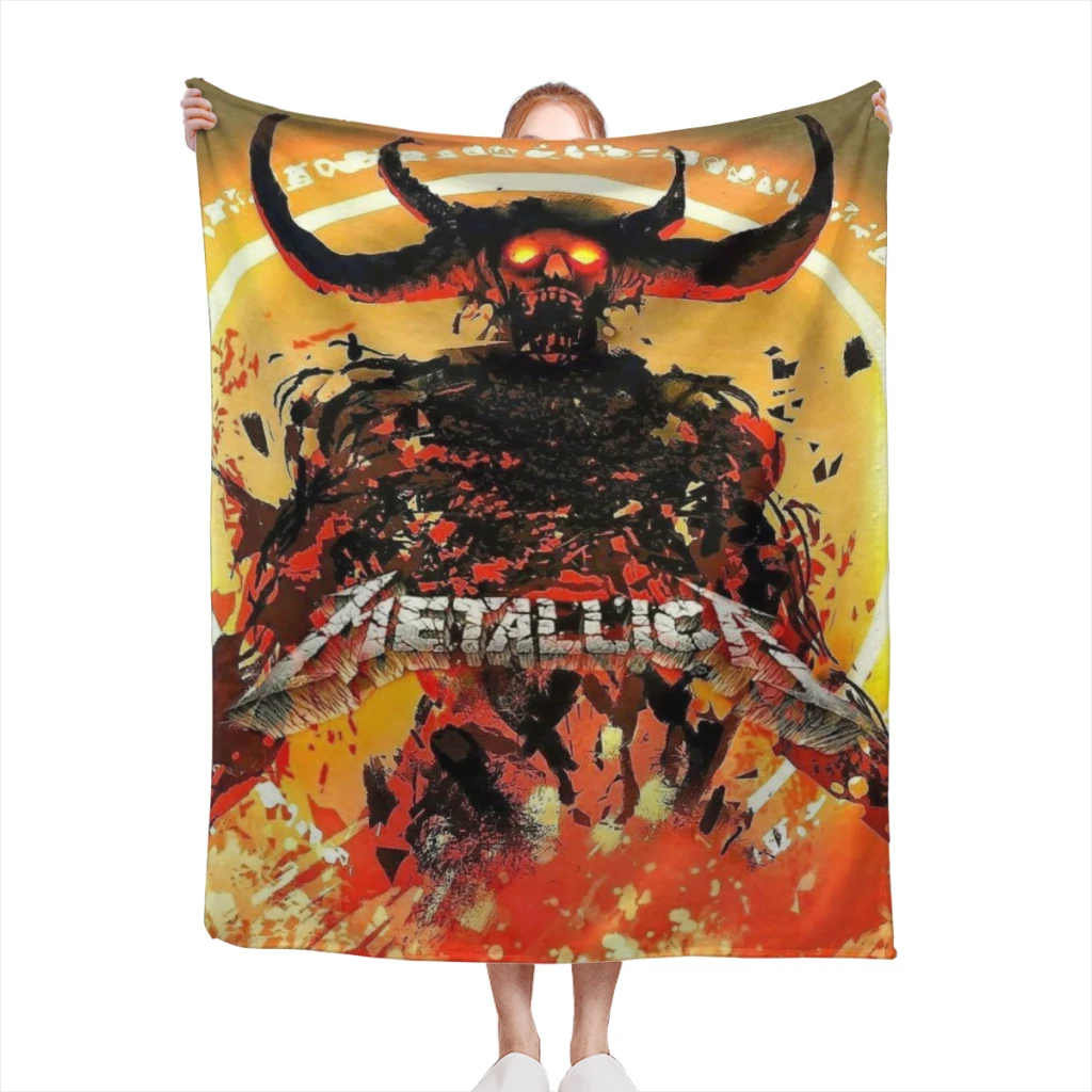 

Like-Metallica blankets Warm Flange blankets Soft and comfortable blanket picnic blanket